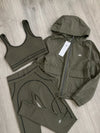 Olive Green Athletic Set
