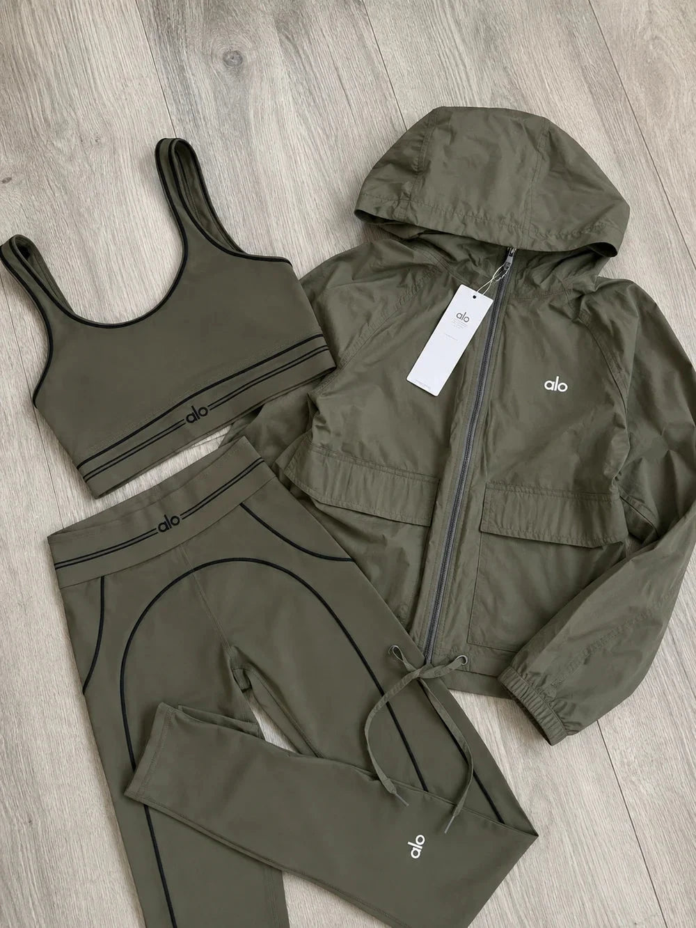 Olive Green Athletic Set