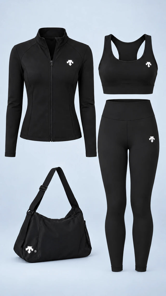 Descente Women Four Piece Yoga Set